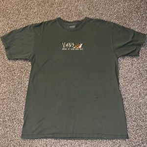 Olive green Vans shirt